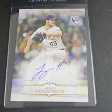 Topps 2024 Stadium Club Logan Henderson SCBA-LH Autograph Rookie Brewers Card