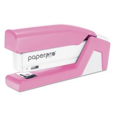 1588 - Pink Ribbon Compact Stapler 15-Sheet Capacity Pink/White