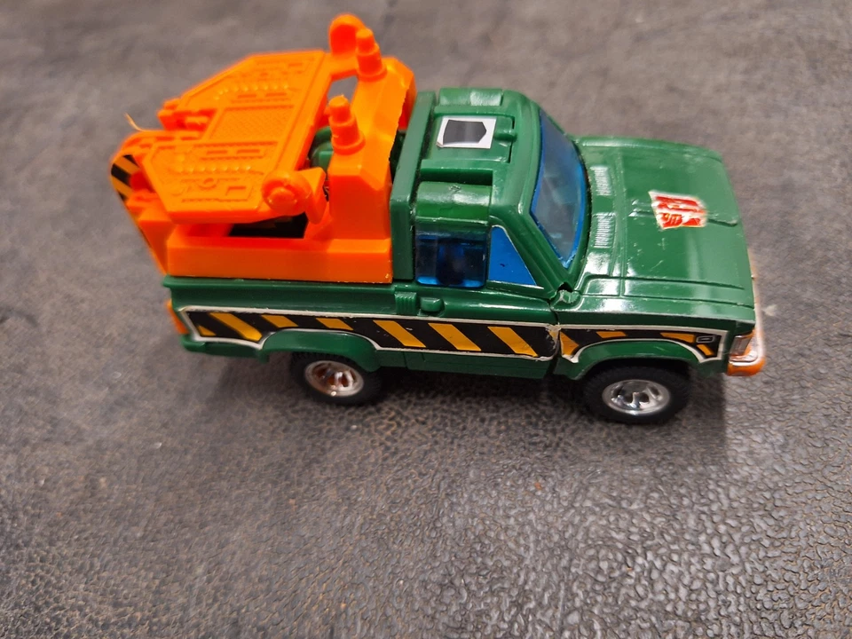 Hasbro Transformers: Hoist & Scavenger, vintage 1985, verde, Toyota, excavadora Foto 2 de 4