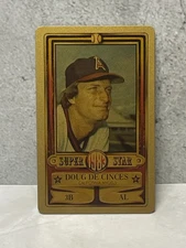 1983 Perma-Graphics Super Star Gold Credit Card - DOUG DE CINCES