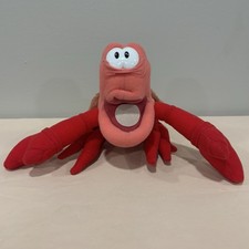 Vintage Disney Sebastian The Little Mermaid Plush Stuffed Animal Crab 9  Red