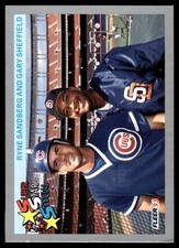 Triple Threats (Ryne Sandberg / Gary Sheffield) 1993 Fleer #356 MLB READ