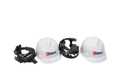 MSA V-Gard Type I Protective Helmet Hard Hat Medium White Branded Logo 2pc Lot