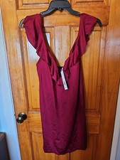  Tahari WOMAN'S Ruffle Swim DRESS Cover STRETCHABLE Size XL NWT 