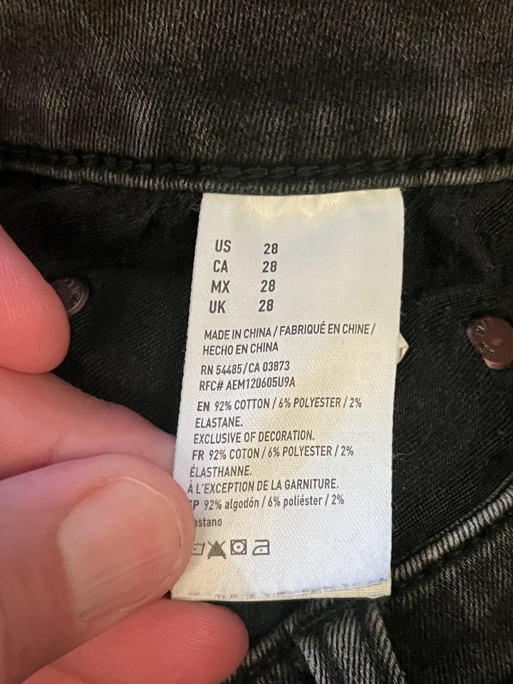 Pantalones Cortos American Eagle Para Hombres 28 Ne(x)t Nivel Flex Denim Envejecido Dobladillo Crudo Foto 4 de 4
