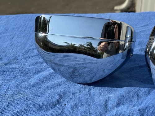Vintage Hella 128 Chrome Foglights Mercedes 190sl 300sl Gullwing Porsche 356 - Foto 7 di 11