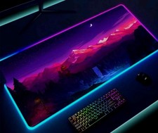 Gaming Mouse Pad RGB LED Light Color Switching For Computer