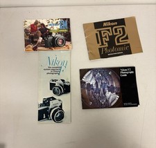 4 Vintage Nikon Instructional Manual Booklets Japan