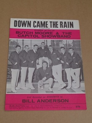 Butch Moore & Capitol Showband - Down Came The Rain - Noten