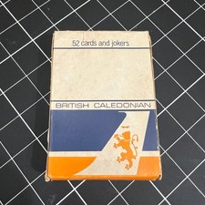 Vintage British Caledonian Airways Airlines Playing Cards Deck