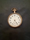 DOESNT WORK Antique Elgin Wadsworth Referee 20 Year Gold Pocket Watch Serial  #7