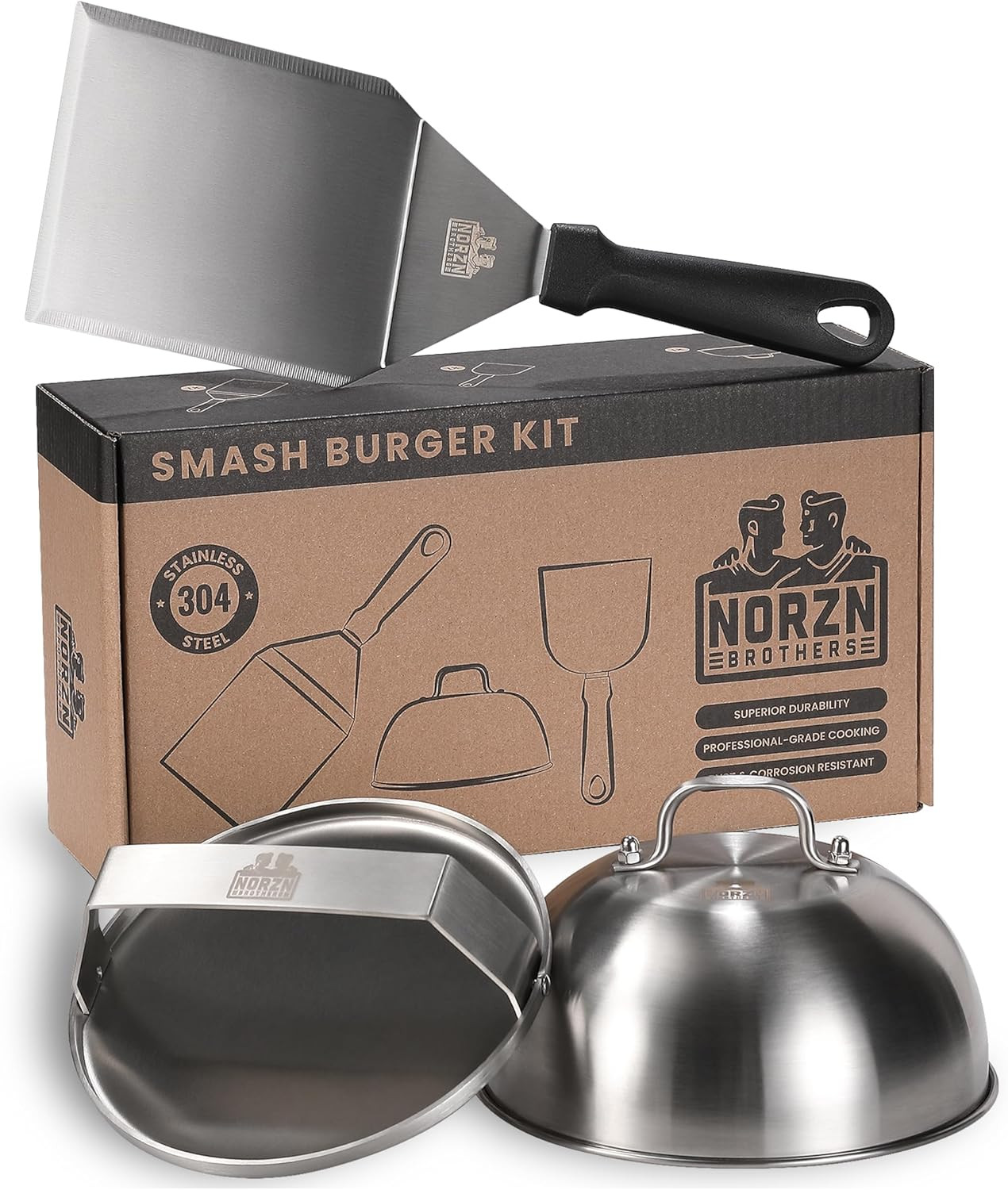 Attrezzo per Smash Burger: Kit Completo con Pressa Hamburger e Accessori