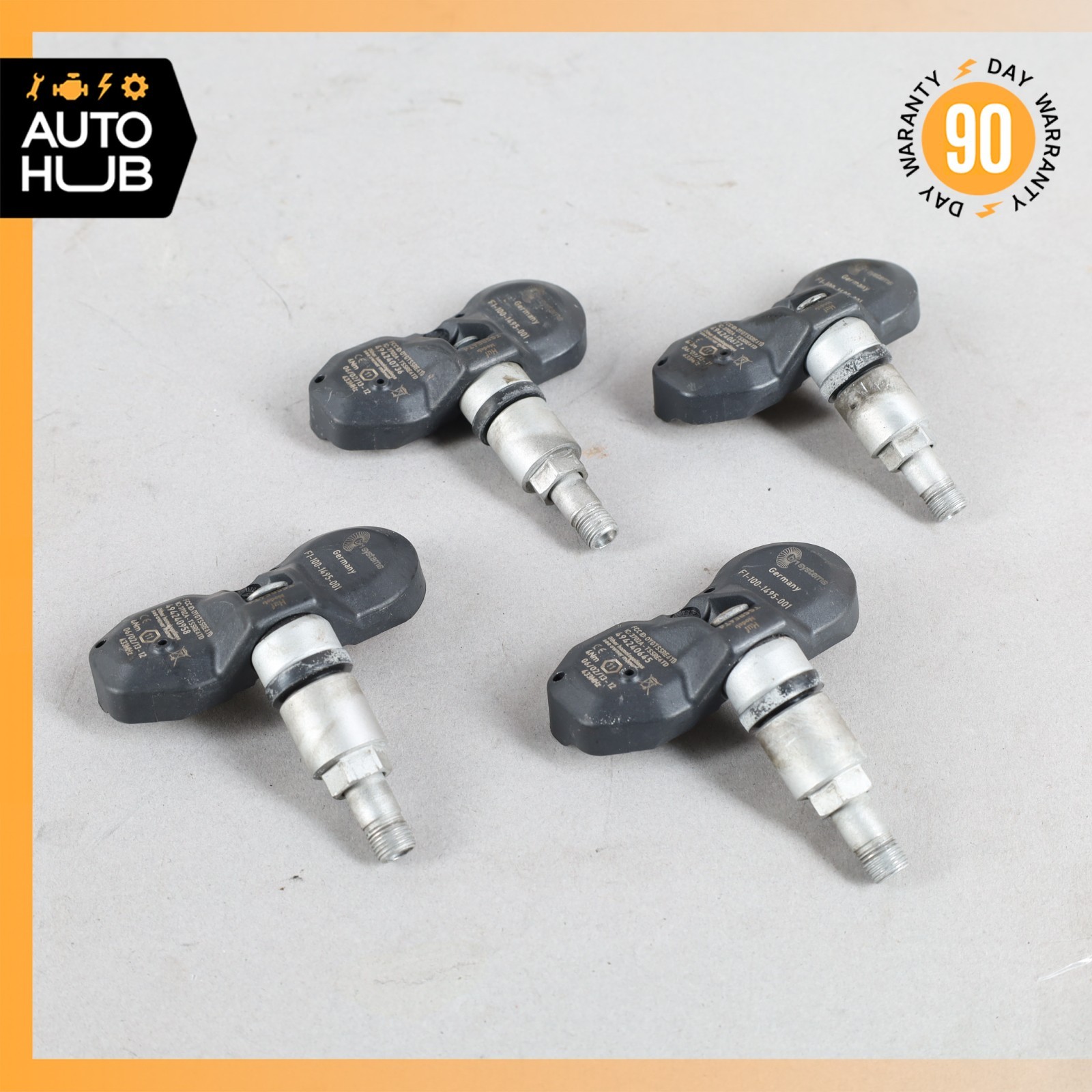 Aston Martin DB9 Rapide TPMS Tire Pressure Sensor Sensor 433.92 Mhz Set OEM 22k