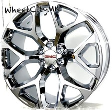 20 Snowflake Chrome 5668 Oe Replica Wheels Gmc Sierra 1500 Yukon Denali 6x5.5