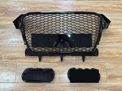 For  2013-2016 Audi A4 Allroad B8.5 Honeycomb Front Bumpe Grille RS4 Style Black