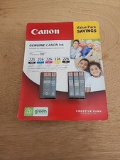 NEW Genuine Canon Inkjet Cartridge 5 Pack - 225 PGBK, 226 Black and Tricolor
