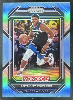 2022-23 Panini Prizm Monopoly Light Blue #53 Anthony Edwards /199