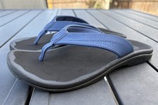 OluKai Ohana 20110-MN40 Blue Flip Flop Beach Sandals Womens Size 7