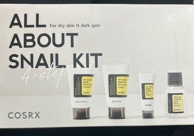 COSRX All About Snail Kit 4 Step Set Mucin Essence, Cream & Cleanser Travel Size