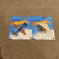 Mattel Hot Wheels Planes Bundle x2 Stunt Plane & Aero Junior II BBL47 New Sealed