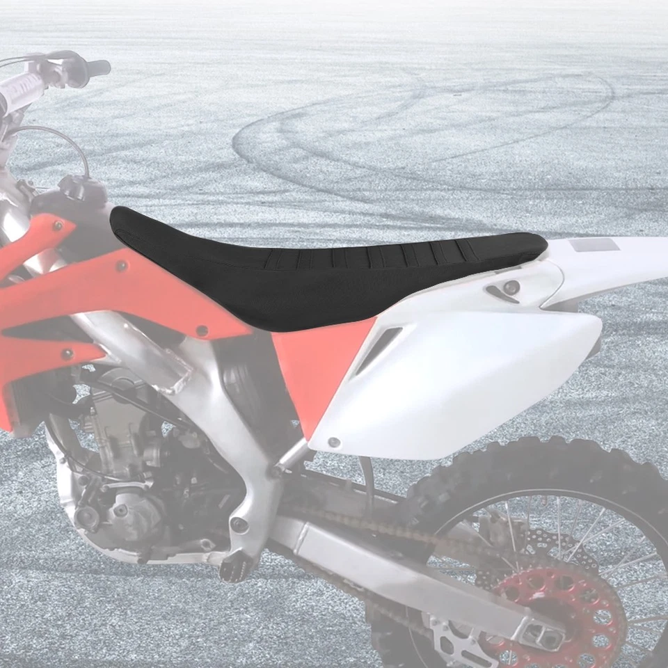 Funda de cojín cómoda asiento inferior PVC negra apta para Honda CRF250X 2005-2015 Foto 2 de 4