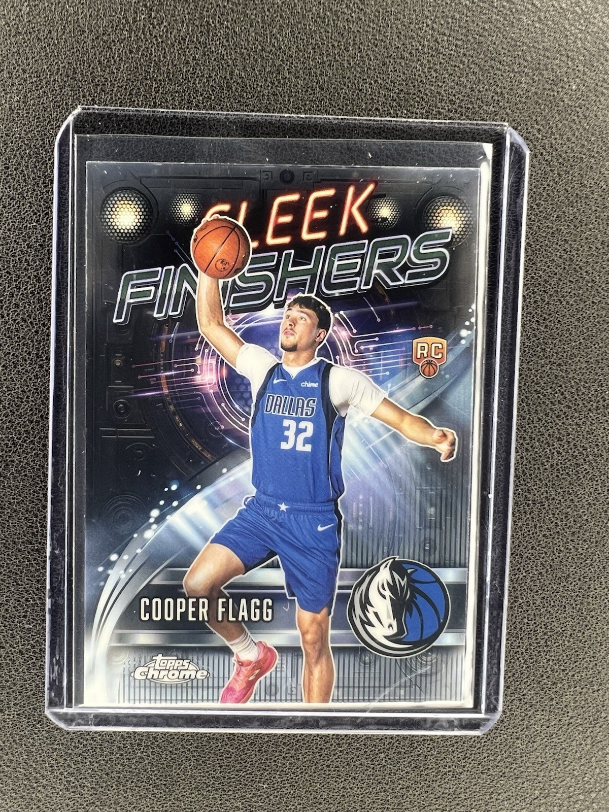 2025-26 Topps Chrome Cooper Flagg Sleek Finishers Rookie Mavericks