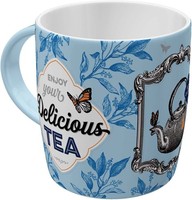 Nostalgic-Art - Kaffeebecher Kaffeepott Teetasse Keramik Groß - Time For Tea