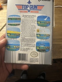 Top Gun The Second Mission Nintendo NES Complete CIB Box Manual Plastic On Box!