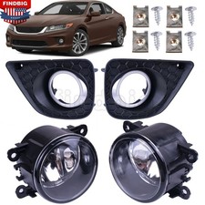 One Set Fog Lights Covers Screws Kit For Honda Accord Coupe 2-door 2013-2015