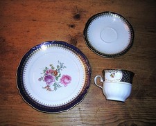 Winterling Sammeltasse Gedeck, 3-teilig, 1950er Jahre Top Zustand, echt Kobalt