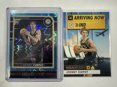 2024-25 NBA Hoops Johnny Furphy RC #265 Teal Explosion Rookie +