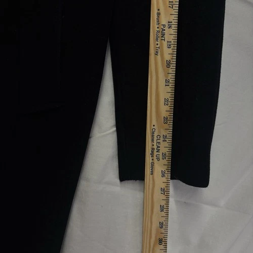 Metropolitan View Bloomingdales Mens 42L Black Wool Cashmere Overcoat Made Italy image 9