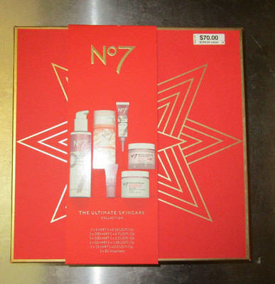 No 7  Ultimate Skincare Collection 6 Piece Gift Set Exp 6/26