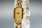 [Near Mint] VTG SEIKO Tisse 2E20-5360 Gold Hexagon Quartz Women’s Watch Japan