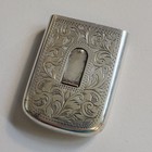 Antique Edwardian Sliding Vesta Matchsafe Engraved Scrolls Needham's Patent GC