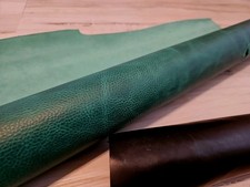 4-5oz TURQUOISE TEAL FULL GRAIN PULL-UP LEATHER HIDE PANEL,SHEET,SQUARE 16 sq