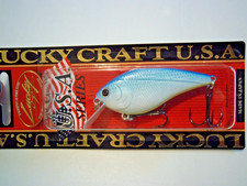 LOT OF 3-LUCKY CRAFT KJ FLAT 1.5 3/8OZ KJFL1-5 IN THE COLOR - CITRUS SHAD H6402