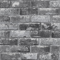 Debona Ziegel Effekt Tapete Realistisch Metallisch Wand Waschbar Slate Grau 6753