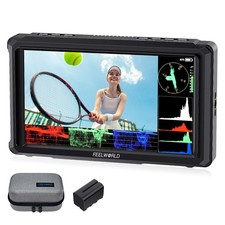 FEELWORLD FW568 PRO 6 Inch 1200nit High Bright Camera DSLR Field Monitor with...