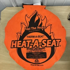 Heat-A-Seat by ThermaSeat- Insulated Hunting Seat Cushion, Blaze/Black