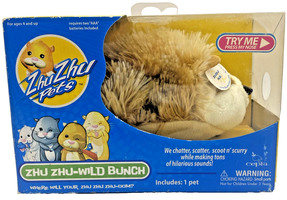 Zhu Zhu Pets Wild Bunch Interactive Hamster Zu Zu 2009 NEW OLD