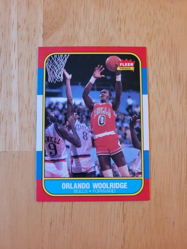 1986-87 Fleer #130 Orlando Woolridge Rookie Card RC Bulls