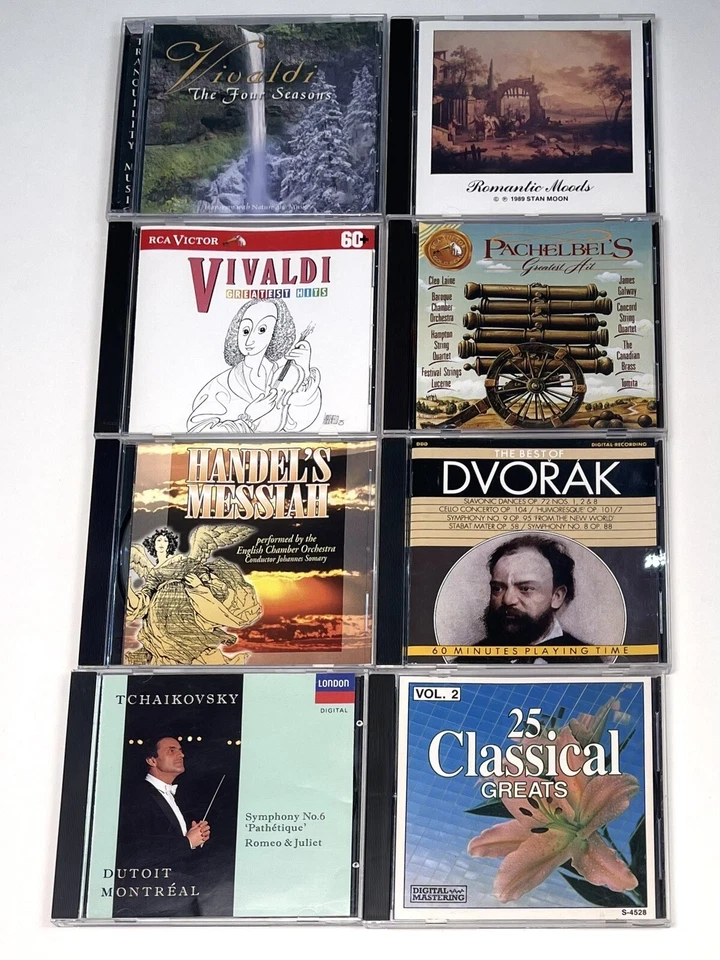 Lot 13 Classical Music CDs John Williams Rubinstein Bach Vivaldi Dvorak Handel Foto 4 de 4