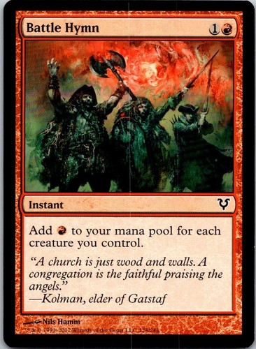 Magic the Gathering Battle Hymn Avacyn Restored MTG Free Shipping!
