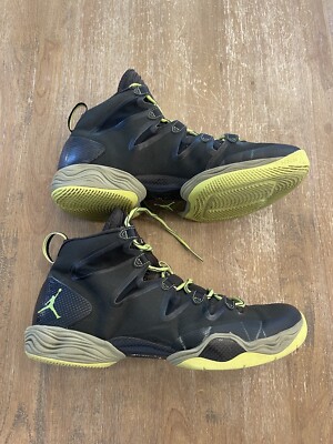 Nike Air Jordan 28 XX8 SE Squadron Green Volt Black Shoes 616345-305 Men s 11.5
