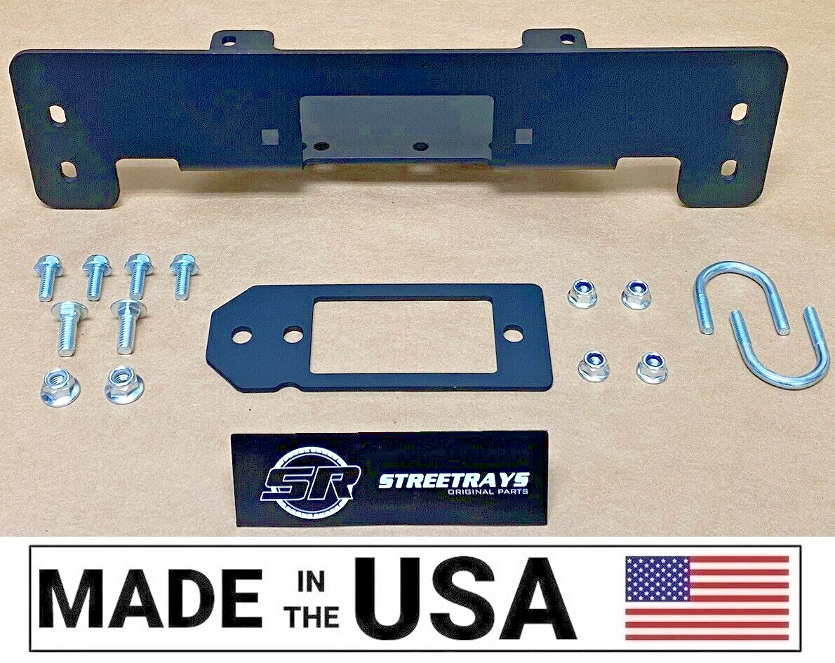 [SR] Heavy Duty Winch Mounting Plate FOR 17-24 Kawasaki Mule SX KAF400 4x4 FE