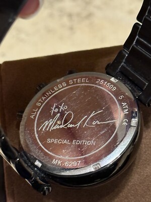 Michael Kors All Black crystal Paved Mk6297
Swayer Xoxo Limited Ed Women\'s Watch Michael Kors All Black Crystal Paved Mk6297 Swayer Xoxo  main image 2