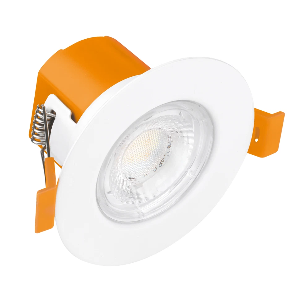 ENLITE FD1/CS 6 WATT IP65 LED FIRE-RATED DOWNLIGHT DIMMABLE WHITE BEZEL