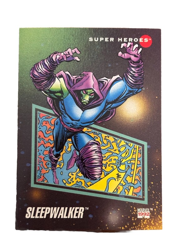 Excellent: Vintage 1992 Impel Marvel Universe Sleepwalker Trading Card