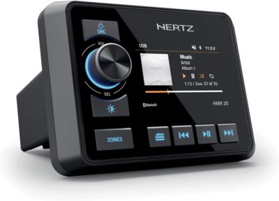 Hertz HMR-20 Marine Digital Media Receiver 2-zone 3'' Color Black 